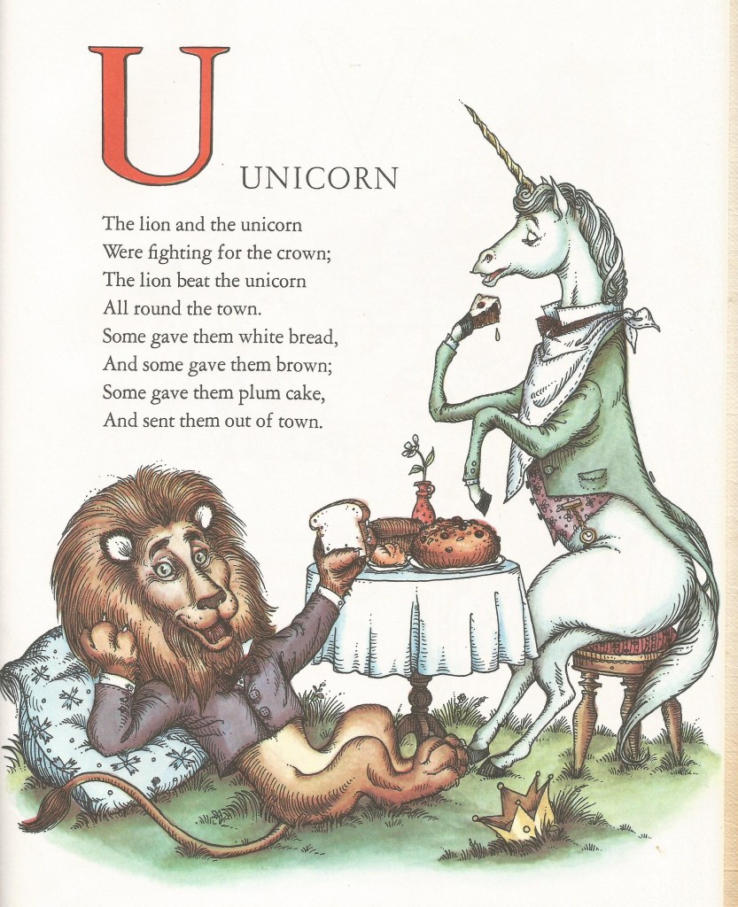 U is for Unicorn - Joan Walsh Anglund